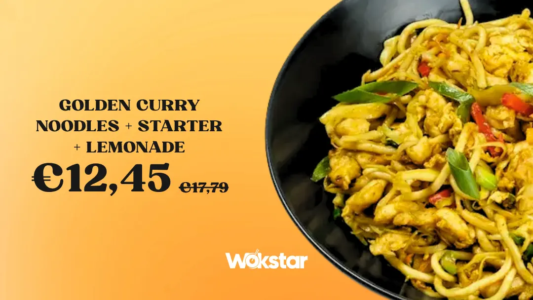 Golden Curry Noodles + Starter + Lemonade