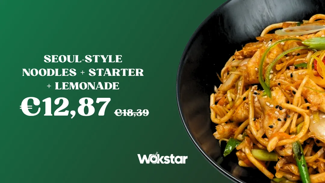 Seoul-Style Noodles + Starter + Lemonade