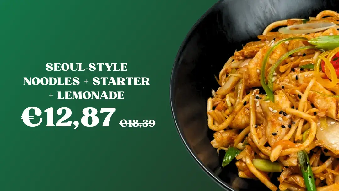 Seoul-Style Noodles + Starter + Lemonade